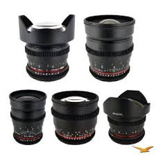 Samyang 5 Lenses (14mm,21mm,35mm,50mm,85mm)