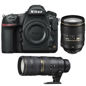Nikon D850 + 2 Lenses ( 24-120mm, 70-200VR)